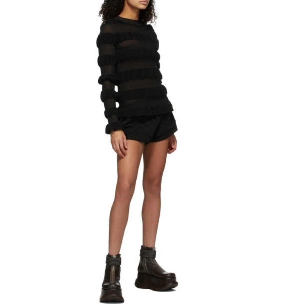 MOLLY GODDARD Black Gigi Sweater Blouse - Picture 3 of 7